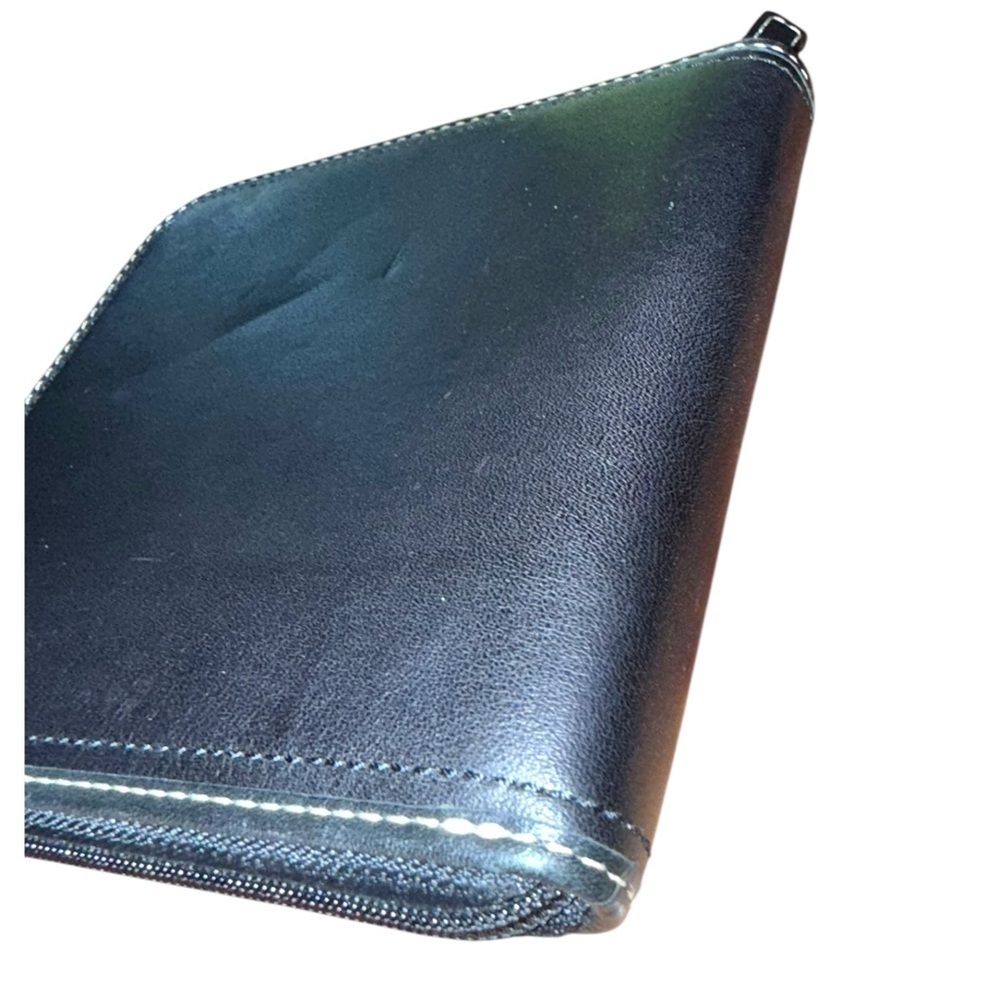 Vintage ▶️ COACH ◀️ Black Leather Travel CD Case - Picture 3 of 8